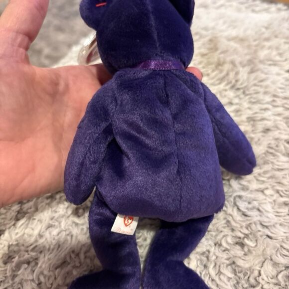 Ty Beanie Babies Collection Princess Bear in Deep Purple - Picture 4 of 5